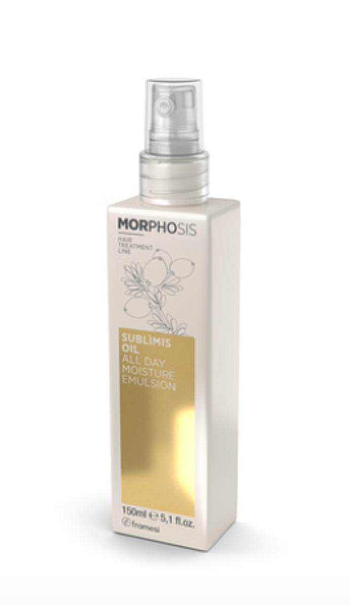 Hydratační emulze je určena na poškozené vlasy, díky olejům jim zajistí dokonalou hydrataci. Framesi, 150 ml, 381 Kč.