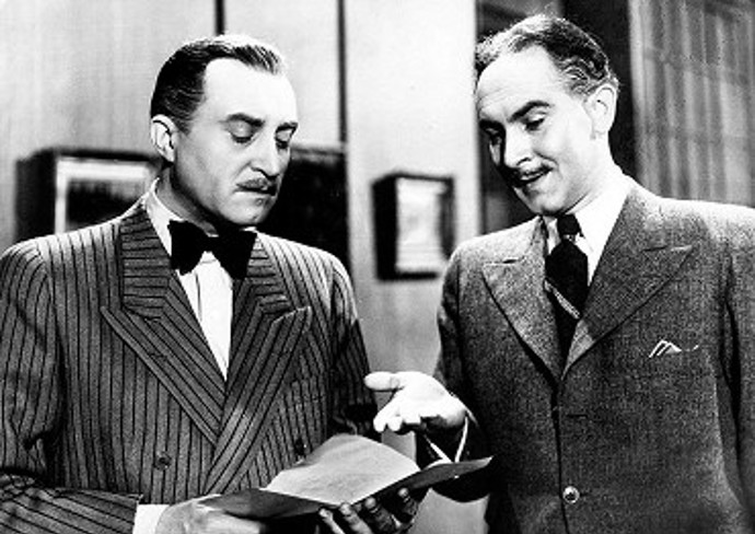 Oldřich Nový a František Krištof Veselý ve filmu Dědečkem proti své vůli z roku 1939.