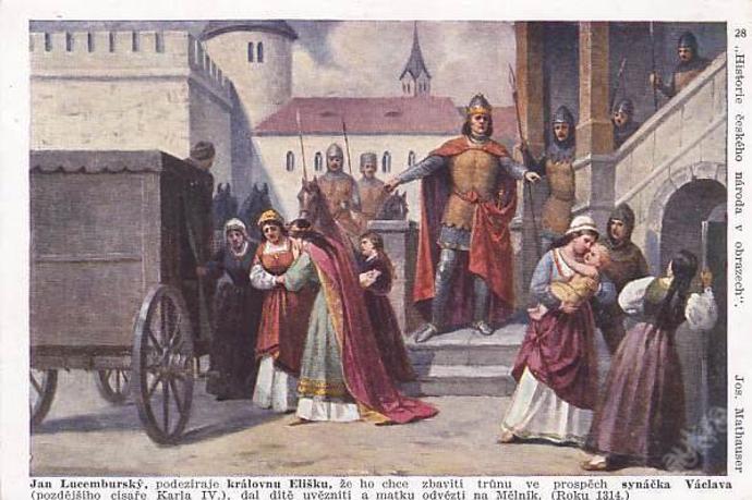 Vztah Jana a Elišky Přemyslovny nebyl šťastný. Jejich povahy byly příliš rozdílné a také na politiku měli každý jiný názor. Manželství se v roce 1319 rozpadlo poté, co přišel na svět jejich druhorozený syn.