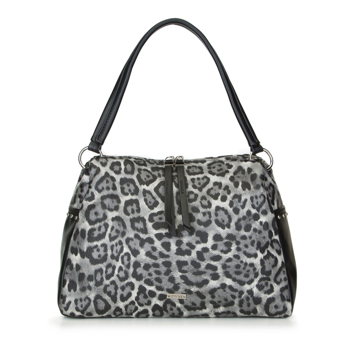 Shopper bag s leopradím vzorem, šedá 2.039 Kč
