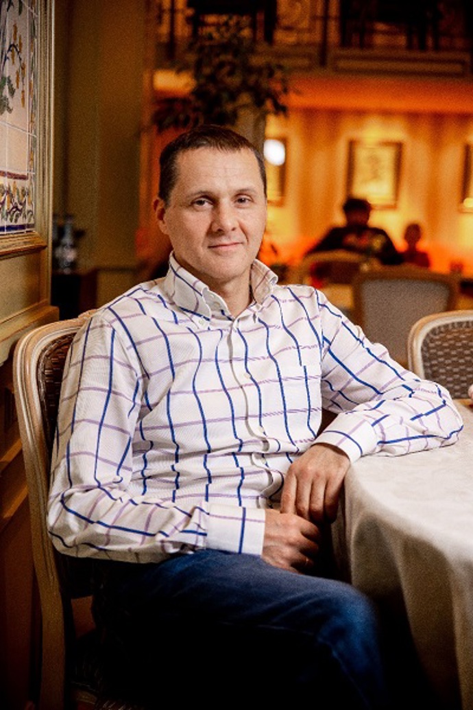 Jurij Kolesník je šéfkuchařem restaurace La Veranda