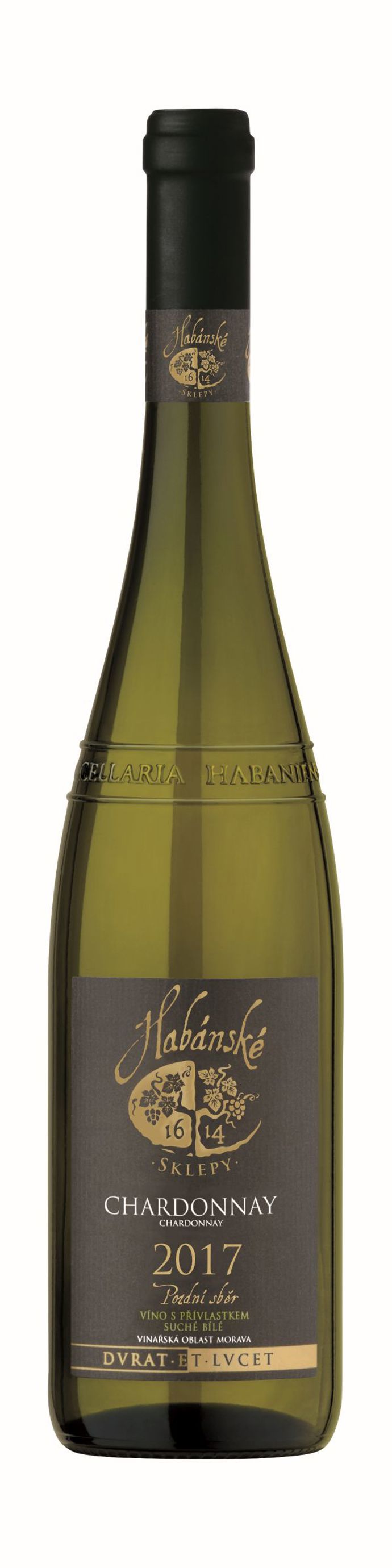 Habánské sklepy Chardonnay 2017 pozdní sběr.