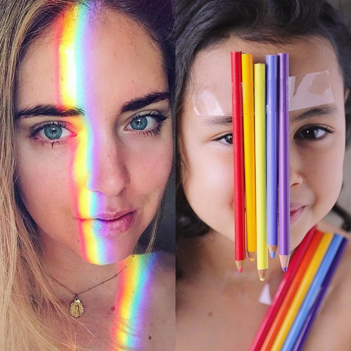 Když nevíte, co s pastelkami, vytvořte si duhu.