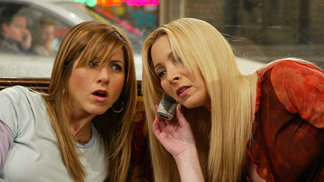 Jennifer Aniston a Lisa Kudrow v seriálu Přátelé (1994).