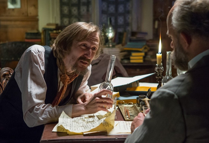 Vladimír Javorský jako spisovatel Josef Václav Sládek ve filmu Americké dopisy.