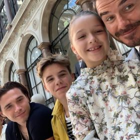 Beckham se svými dětmi. 