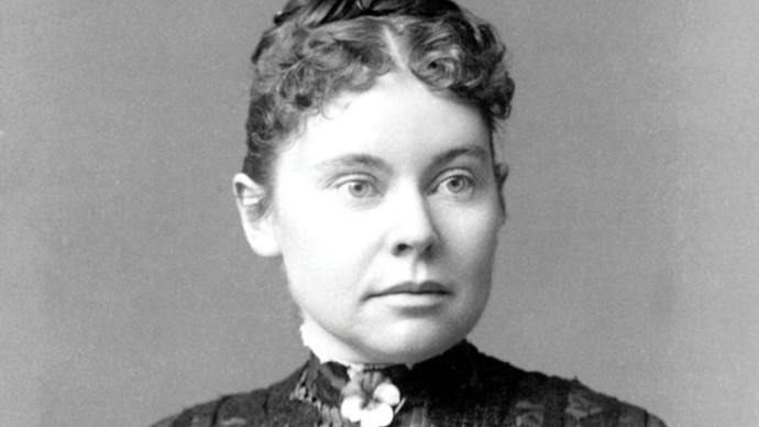 Lizzie Bordenová (na dobovém novinovém snímku z roku 1890) byla americká vražednice, která vstoupila i do lidových popěvků. Navenek poslušná dcera, uvnitř nebezpečná psychopatka, která nesnesla, když ji doma omezovali. 