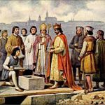 Rok 1348 byl ve znamení pokládání významných základů jako byl Karlův most nebo Karlova univerzita - 7. dubna 1348.