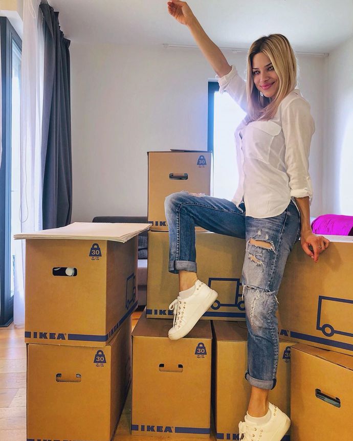 Ani stěhování není překážkou, aby Eva nebyla perfektně sladěná.