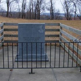 Místo, kde byl Jesse James skutečně zabit, v St. Joseph, Missouri.
