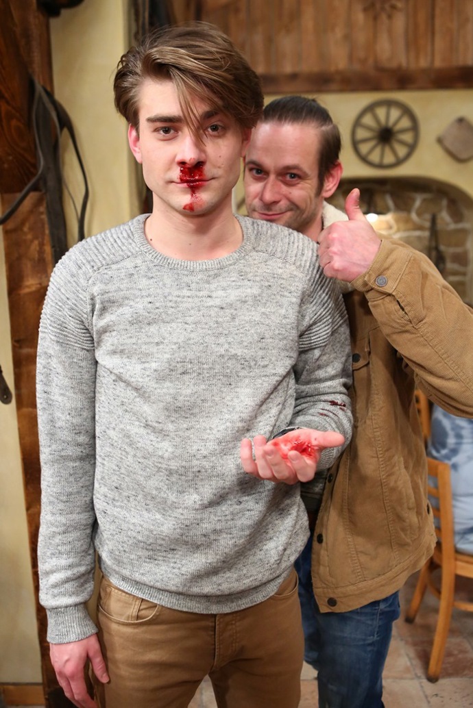 Marek Lambora alias  Janek to pěkně schytal od Štěpána za to, že mu přebral Týnu.