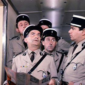 V roli četníka byl nejvíce štastný.