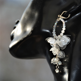 Překrásné náušnice, kterými by nepohrdla nejedna nevěsta. A nikdo by nehádal, že jsou vyrobené z odpadu. 