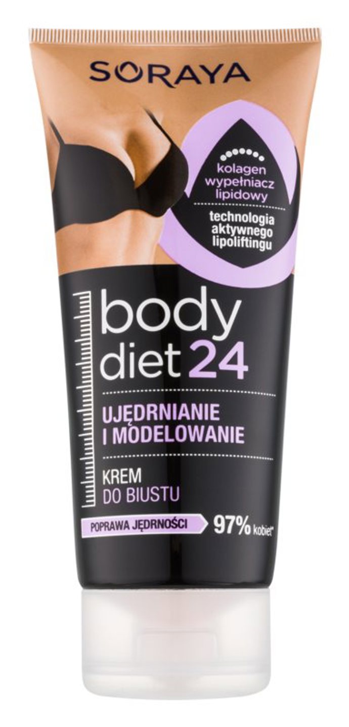 Modelační krém Body Diet 24 pro zpevnění dekoltu, 73 Kč.