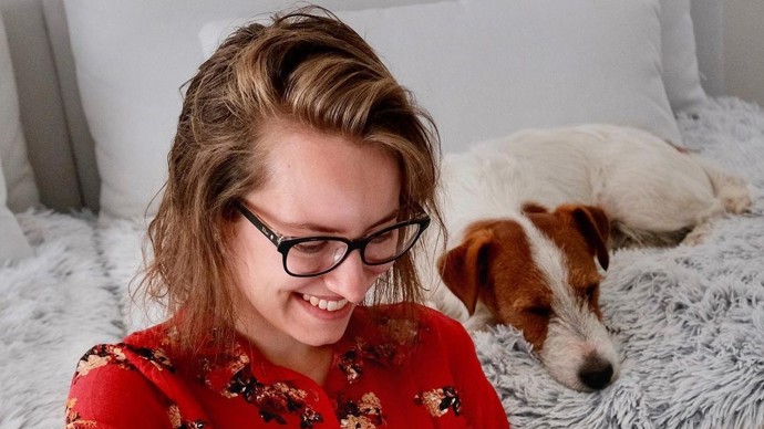 Pavlína má i věrného psího kamaráda...
