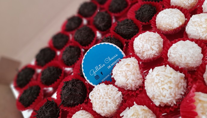 Brigadeiros na objednávku z Eviny produkce .
