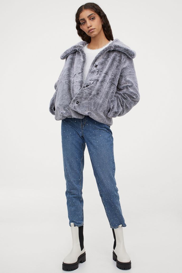 Bunda z umělé kožešiny, 1299 Kč.