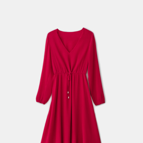 Plisované šaty s dlouhými rukávy Eco Aware, 1299 Kč.