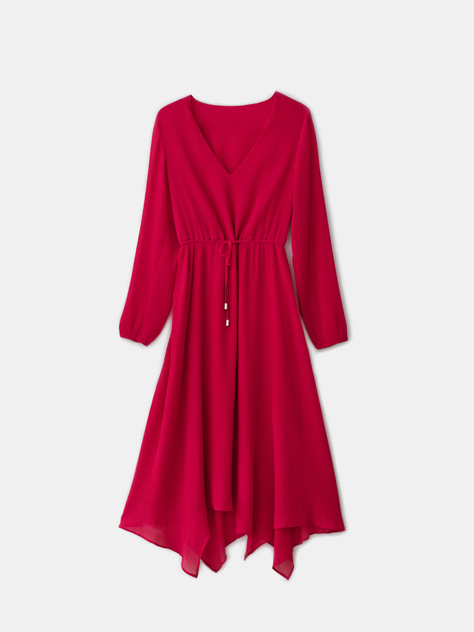 Plisované šaty s dlouhými rukávy Eco Aware, 1299 Kč.