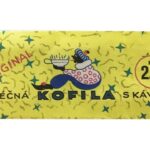Kofila za 2,50 Kč měla hlavní kouzlo v náplni, která opravdu hodně připomínala kávovou chuť. Navíc její dílky byly zdobeny motivem kávového zrnka. K dostání je občas i nyní.