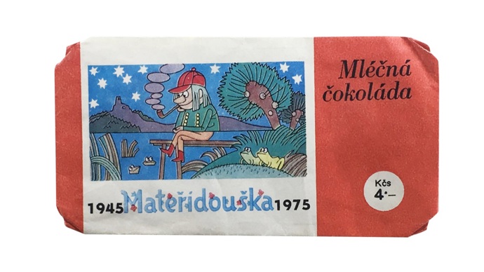 Čokoláda Mateřídouška připomínala výročí vydávání dětského časopisu. Na výběr bylo z několika obrázků... 