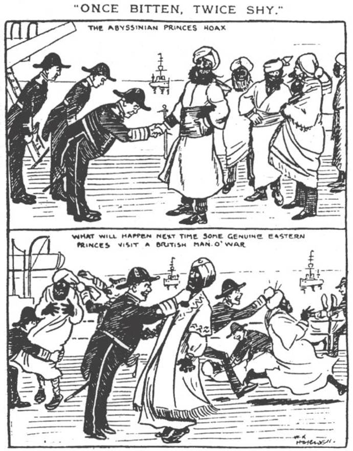 Jakmile se rozkřiklo, jak snadné bylo obelstít britské námořnictvo, vyrojil se bezpočet vtipů upozorňujících na zdařilou recesi.