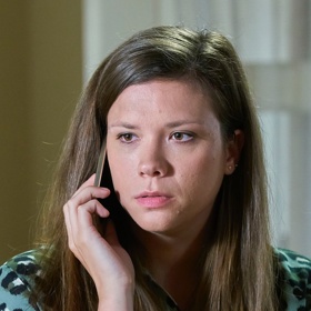 Eva Hacurová natáčí seriál Ulice ve dne...