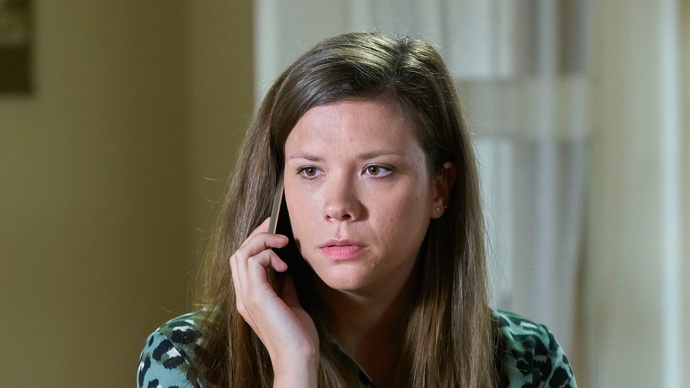 Eva Hacurová natáčí seriál Ulice ve dne...