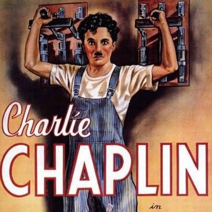 Na plakátech byl největším hrdinou Chaplinův legendární němý hrdina, pro kterého to bylo také poslední vystoupení.