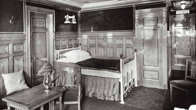 Na kajutách pro movitější cestující se skutečně nešetřilo.