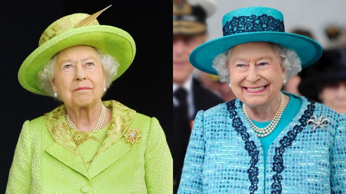 Není bez zajímavosti, že královna Alžběta II. se barev nikdy nebála...