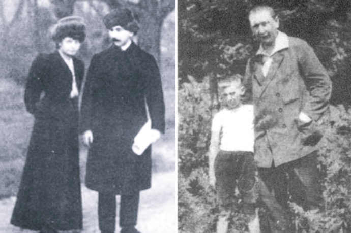 Jaroslav Hašek se svojí první manželkou Jarmilou a se synem Richardem. Ten si ale otce příliš neužil. Rodiče Jarmily svoji dceru nechtěli dát Haškovi, on se však rozhodl, že si sňatek prosadí. Nějakou dobu se také snažil chovat se „slušně“, jenže pravou povahu člověk nikdy nemůže zapřít na dlouho.