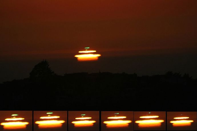 Zelený záblesk nebo také paprsek můžeme vidět při východu a západu slunce.