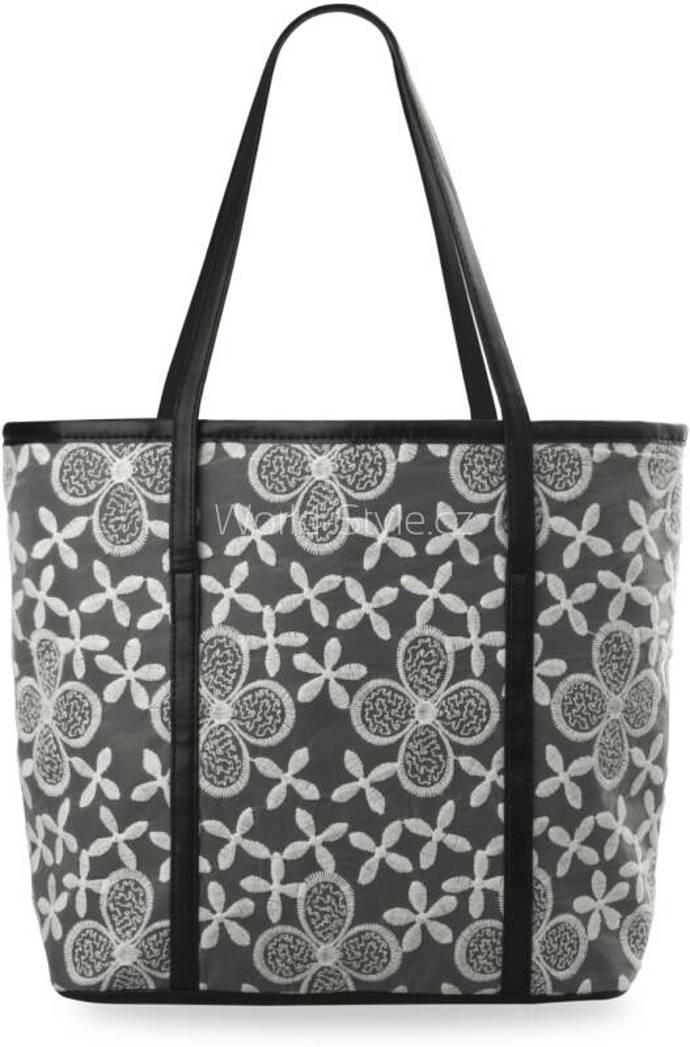 Kabelka shopper na rameno nebo do ruky s krajkou, černá, 269 Kč
