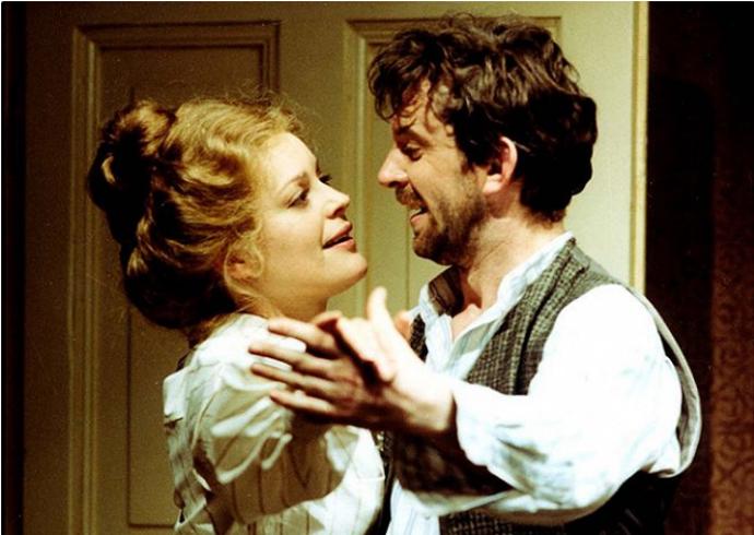 ...a navíc v té době zjistila, že je těhotná. Na snímku s Jaromírem Hanzlíkem.
