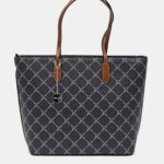 Tmavě modrý vzorovaný shopper Tamaris, 1183 Kč