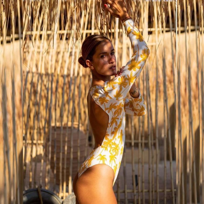 Dámské jednodílné plavky s dlouhým rukávem Ashleigh, 799 Kč