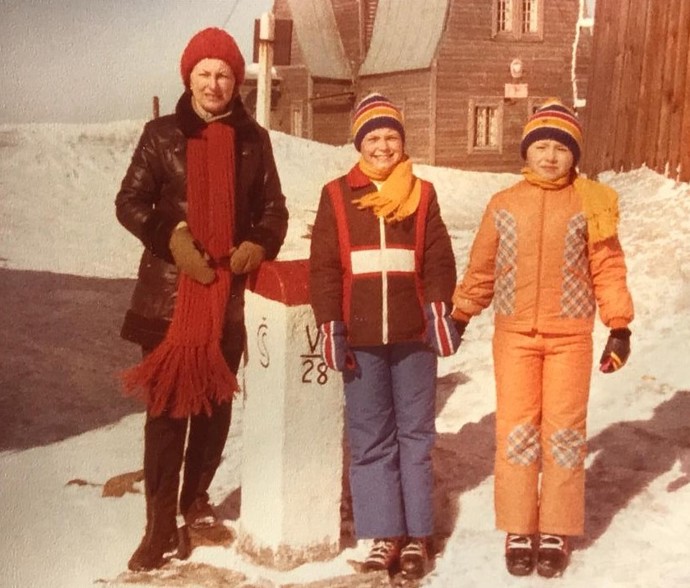 Markéta Mayerová na archivním snímku se svou maminkou.