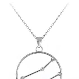 Stříbrný náhrdelník znamení Blíženci, Minet Stars, 865 Kč