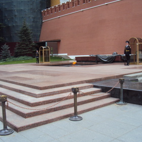 Vzpomínka na neznámého vojína v Moskvě.