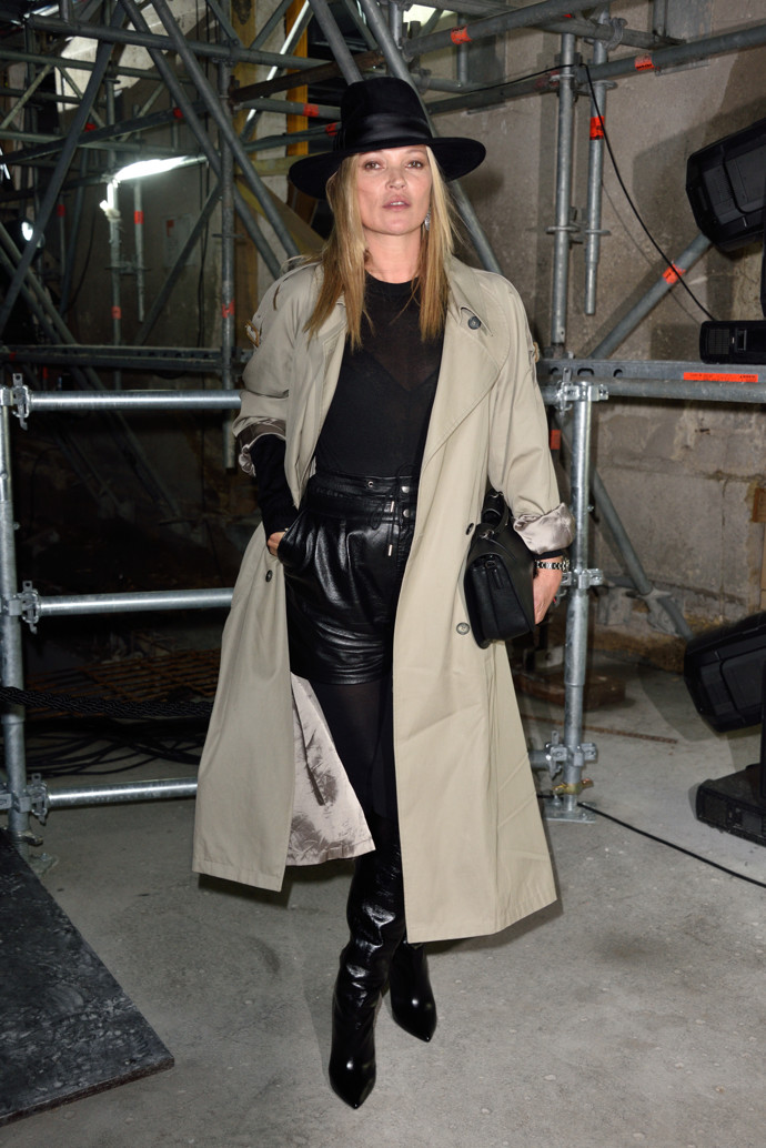 Kate Moss patří k velkým milovnicím kožených oděvů.