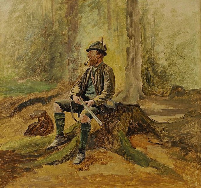 Lidé se na vesnicích nepřevlékali pouze za svaté, ale také na sebe brávali kostýmy myslivců...