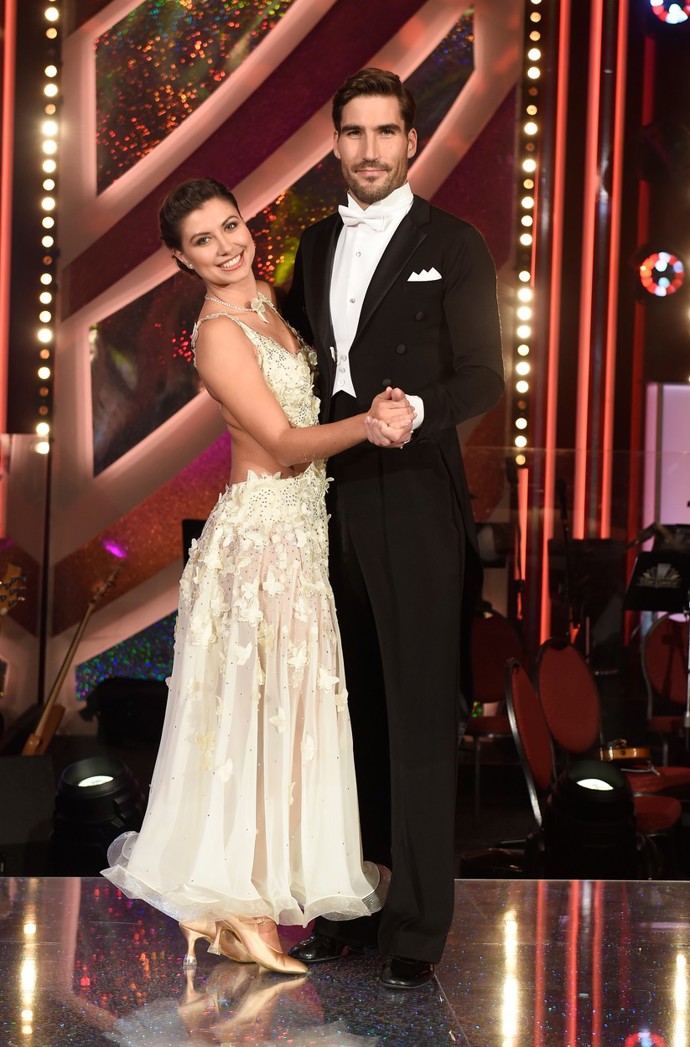 Veronika Lálová s Davidem Svobodou těsně před tanečním vystoupením ve StarDance.