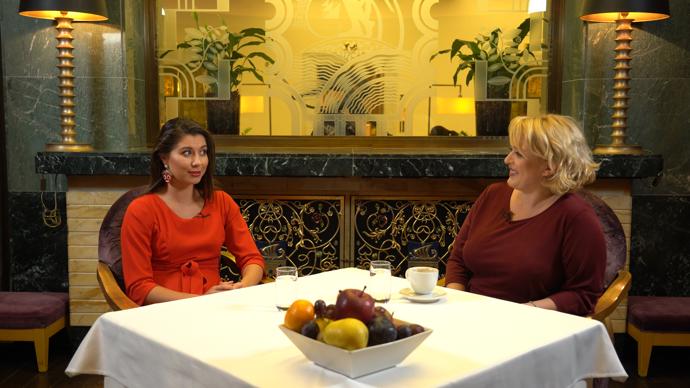 Úspěšná tanečnice Veronika Lálová přijala pozvání do pořadu Na kafeečko. 