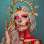 Jeden z kreativních make-upů Diany Vitikačové