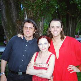 Báru Basikovou (Máří Magdalena) přišel na představení podpořit bývalý manžel Jaromír Pizinger (vlevo). 