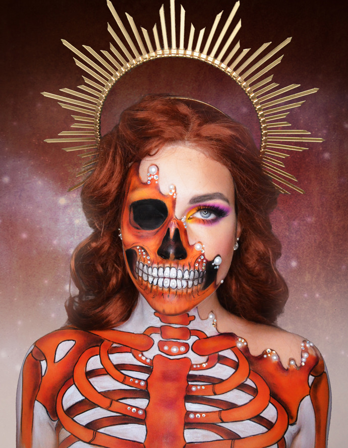 Halloweenská maska Diany Vitikačové