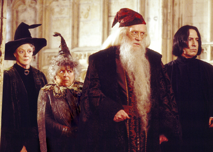 Britský herec Richard Harris si profesora Brumbála zahrál jenom v prvních dvou dílech série Harry Potter.