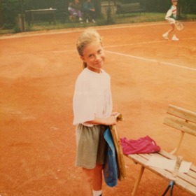 Andrea Sestini Hlaváčková na archivním snímku z kurtu.