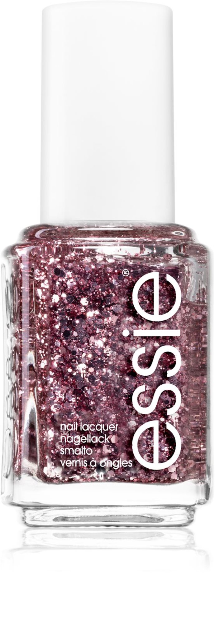 Essie Nails lak na nehty odstín 275 A Cut Above s třpytivými glitry za 230 Kč
